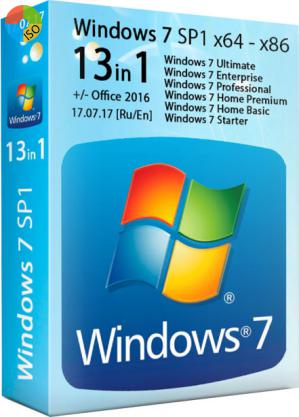 Стабильная Windows 7 SP1 сборка все версии в 1 ISO образе